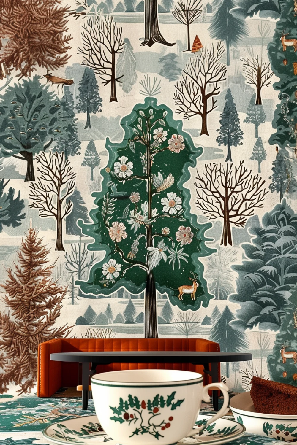 Einfühlung wallpaper installed in a room